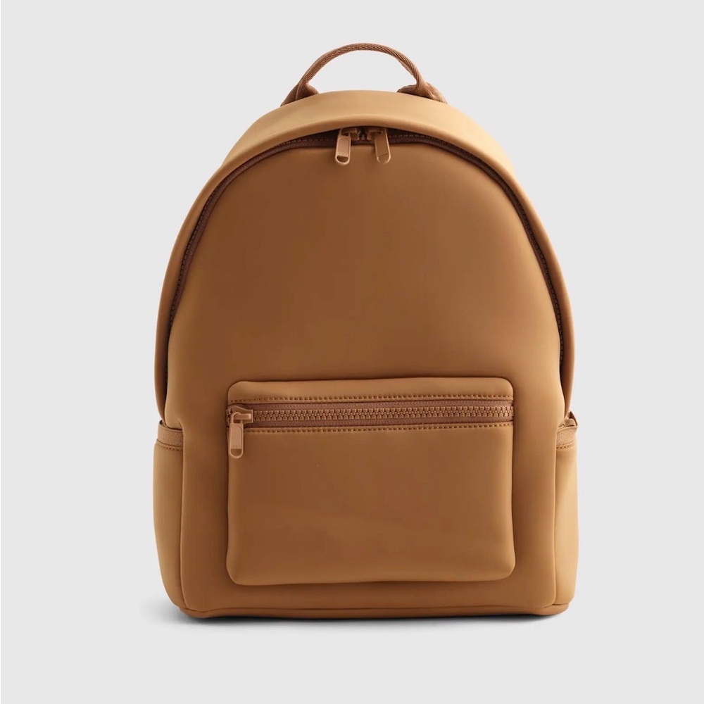 Quince All Day Neoprene Backpack in Mocha (Small defect on front, see photo)